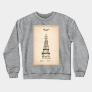 Ship Shoal Lighthouse - Louisiana - SD Crewneck Sweatshirt